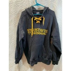 J-America Gustavus Swimming Super Heavyweight Hoodie Cotton Black Sz M